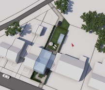 Lot 1 bouwgrond van 543m² voor halfopen bebouwing in Kontich