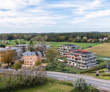 Penthouse met royaal terras en 3 slaapkamers te Loppem