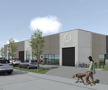 Nieuwbouw KMO-unit van ca. 323 m² in Dentergem