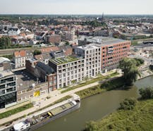 Nieuwbouw handelspand (130 m²) te koop aan Oude Dokken Gent