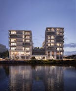 Commerciële ruimte van 191,78 m² te koop in project Kaai City te Kortrijk