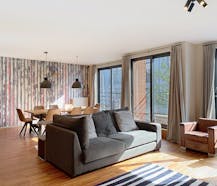 Dansaert - Spacious furnished apartment with parking for rent