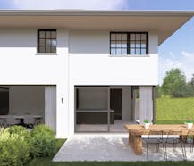 Nieuwbouwvilla langs Zilversparrenstraat te Sint-Kruis (Brugge)