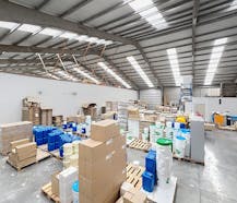 Opslagruimte (485 m²) op industrieterrein Lakeland in Aalter.