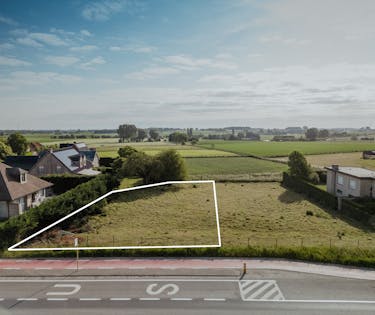 Mooi perceel bouwgrond (859 m²) te koop Bellegem