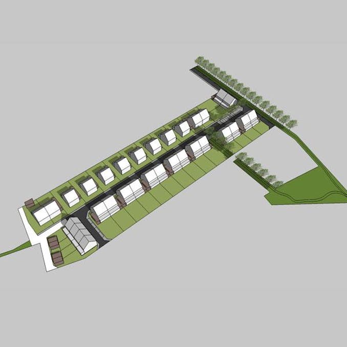 Bouwgrond voor open of halfopen bebouwing te koop in Watou