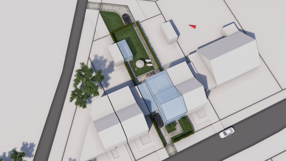 Lot 2 Bouwgrond van 540m² voor halfopen bebouwing in Kontich