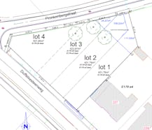 Lot 2 Bouwgrond van 540m² voor halfopen bebouwing in Kontich