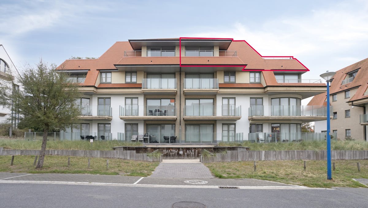 Penthouse met 3 slaapkamers en terras (67m²) vlakbij zee