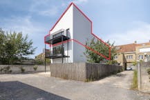 Appartement (121 m²) met 3 slaapkamers en terras in De Panne