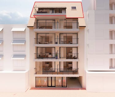 Nieuwbouwappartement met twee slaapkamers te koop in Middelkerke!