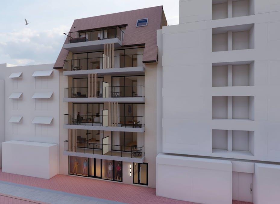 Nieuwbouwappartement met twee slaapkamers te koop in Middelkerke!