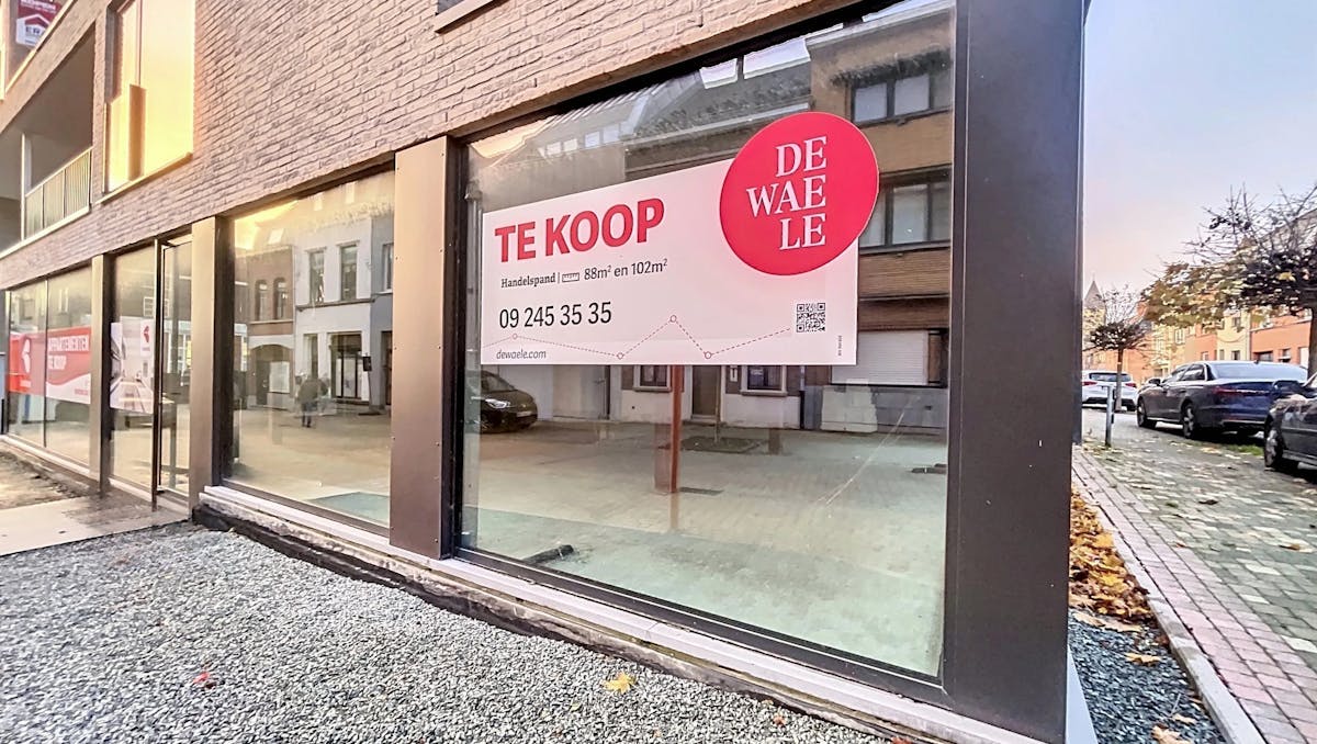 Nieuwbouw handelsruimten (88 - 190 m²) te koop in Aalst