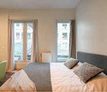 Ruime energiezuinige gemeubelde studio te huur in Antwerpen