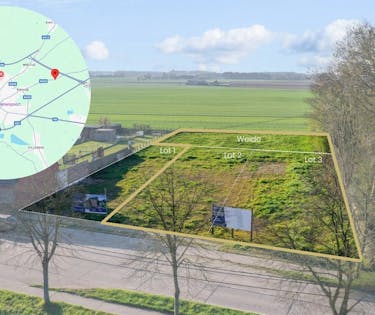 Mooi en zuidgericht stuk bouwgrond (2.461m²) voor open bebouwing