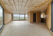 Moderne houtskeletwoning met panoramisch uitzicht