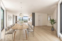 Moderne houtskeletwoning met panoramisch uitzicht