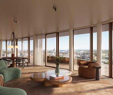 Luxe penthouse met 3 slaapkamers te koop in Ever Kortrijk