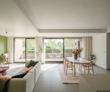 Appartement (125 m²) met 2 slaapkamers en ruime tuin in Koksijde