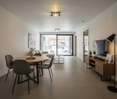 Nieuw en energiezuinig 2-slaapkamerappartement te koop te Wevelgem