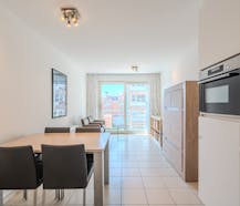 Ready to move in 1 bedroom apartment with terrace and side sea view!