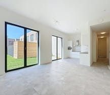 Gelijkvloers BEN-appartement met tuin te huur op Linkeroever