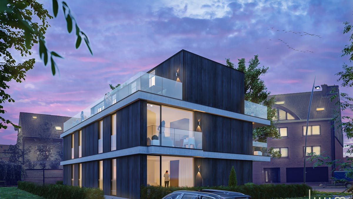 Penthouse (100m²) met ruime terrassen in residentie Cézanne