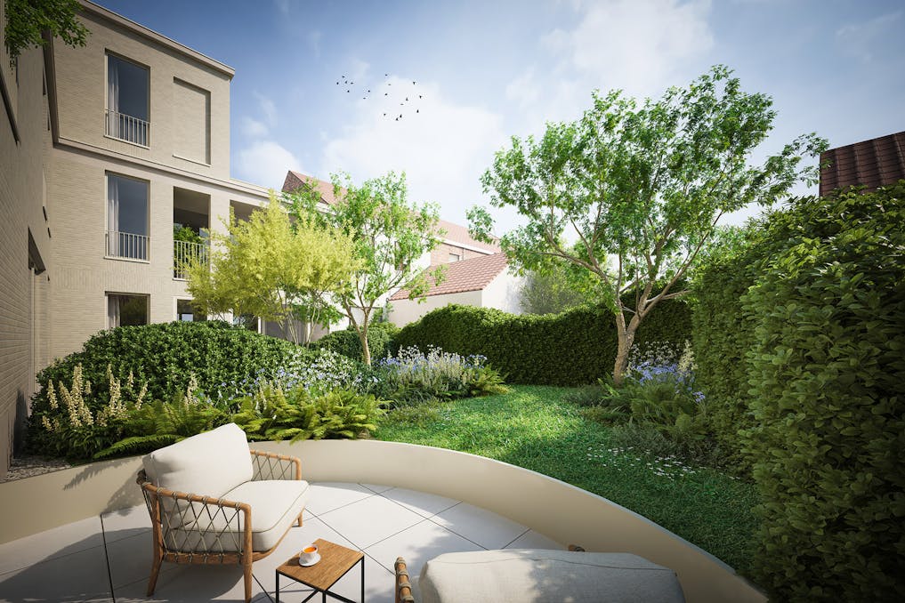 Exclusief tuinappartement in het hart van Villa d'Astene