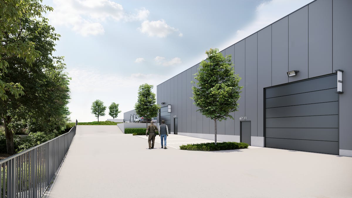 Nieuwbouw KMO-unit van ca. 217 m² (bruto) in project Krea
