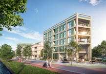 Nieuwbouw restaurant gelegen langs de Kolenkaai in Brugge