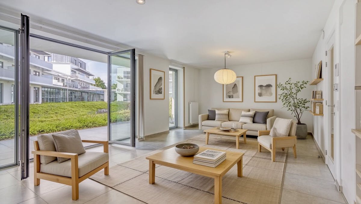 Gelijkvloers appartement te koop in Sint-Michiels