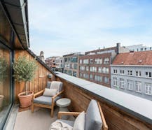 Dakappartement (119 m²) met 2 slaapkamers en 2 terrassen