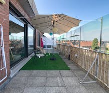 Appartement met 1 slaapkamer en ruim terras te Roeselare.