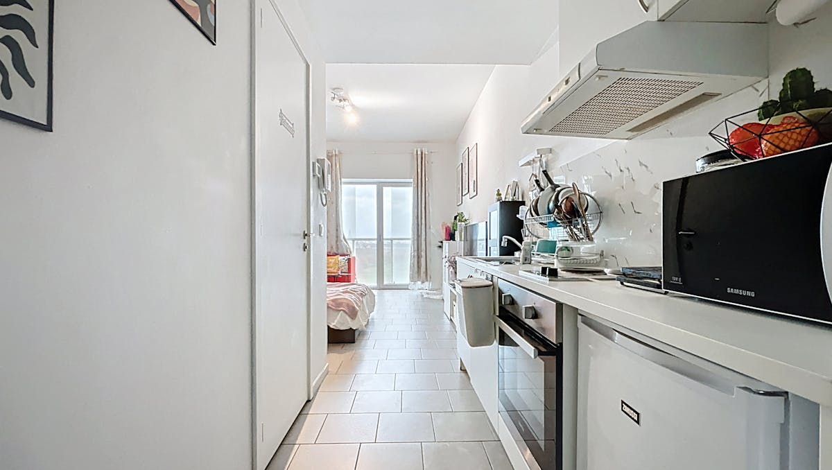 Instapklare Studio met terras te koop in de Parktoren Antwerpen