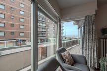 Bright one bedroom apartment with side sea view!