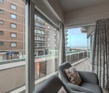 Bright one bedroom apartment with side sea view!