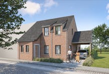 Mooi en zuidgericht stuk bouwgrond (558m²) voor halfopen bebouwing