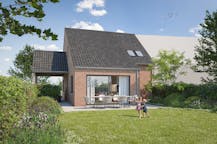 Mooi en zuidgericht stuk bouwgrond (558m²) voor halfopen bebouwing