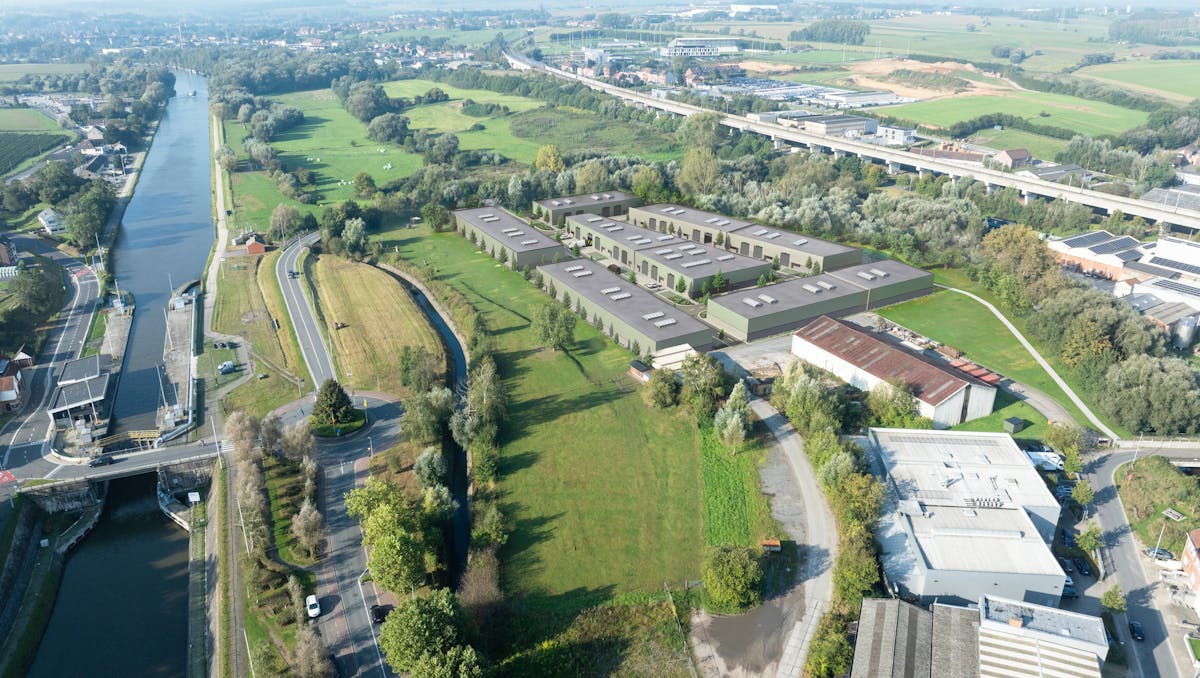 Nieuwbouw KMO-units (ca. 105 m²-ca. 480 m²) te koop in Halle