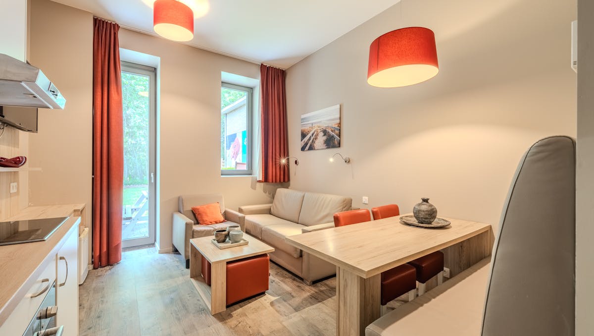 Instapklare studio te koop op een rustig domein te Westende!