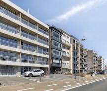 Parking space near the seafront and Elisabeth Square in Koksijde.