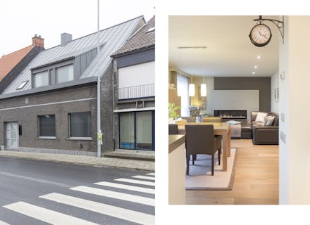 Huis met uitweg en dubbele garage in Sint-Eloois-Winkel