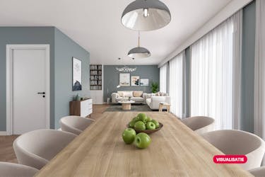 Ruim drie kamer appartement (139 m²) te koop in het centrum van Poperinge