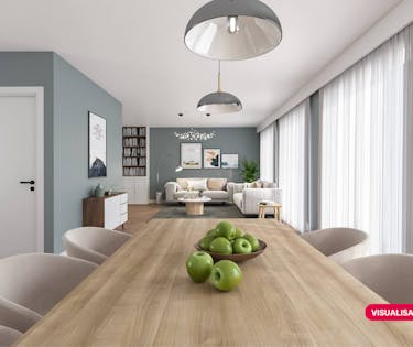 Ruim drie kamer appartement (139 m²) te koop in het centrum van Poperinge