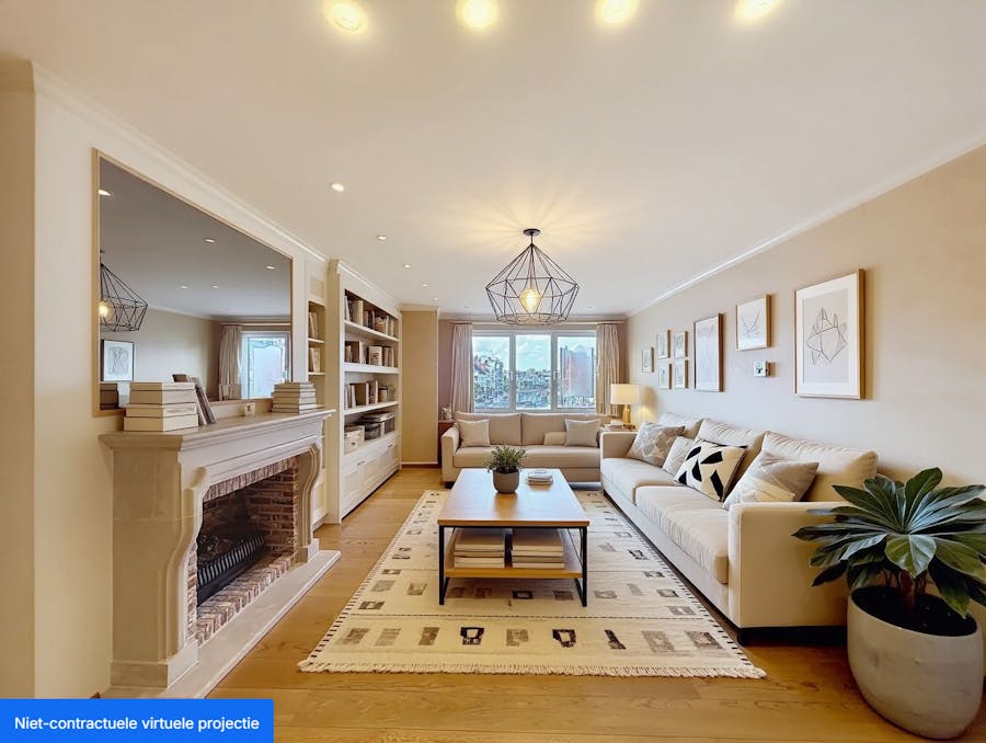 Instapklaar appartement met 3 slaapkamers en garagebox op de markt van Eeklo