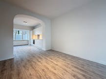 Gelijkvloers appartement met 1 slaapkamer te huur in Merksem