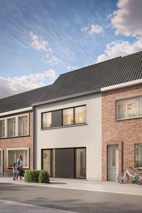 Nieuwbouwhuis met 3 slaapkamers in Oude Hoogweg te  Sint-Kruis (Brugge)
