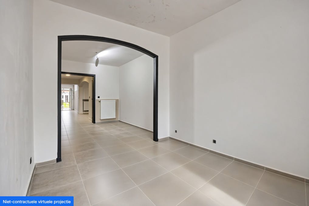 Gelijkvloersappartement met 1 slaapkamer en tuin te koop in Hoboken