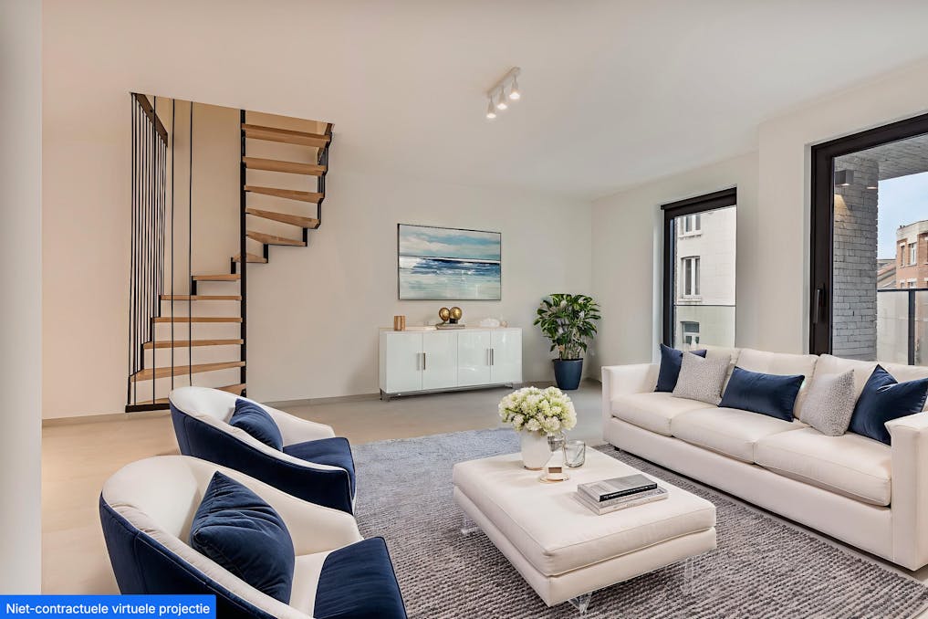 L'appartement duplex de 3 chambres à vendre à Koekelberg