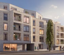 Elisabeth: Newly built office space in Jette